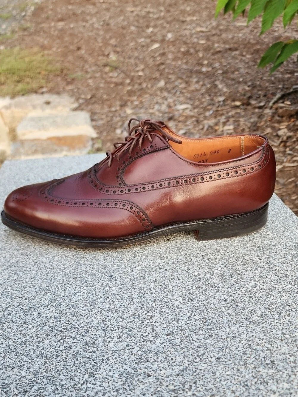 Alden 927 Men's Wingtip Oxford Balmoral Brogue Dress Shoes Size 7.5 D